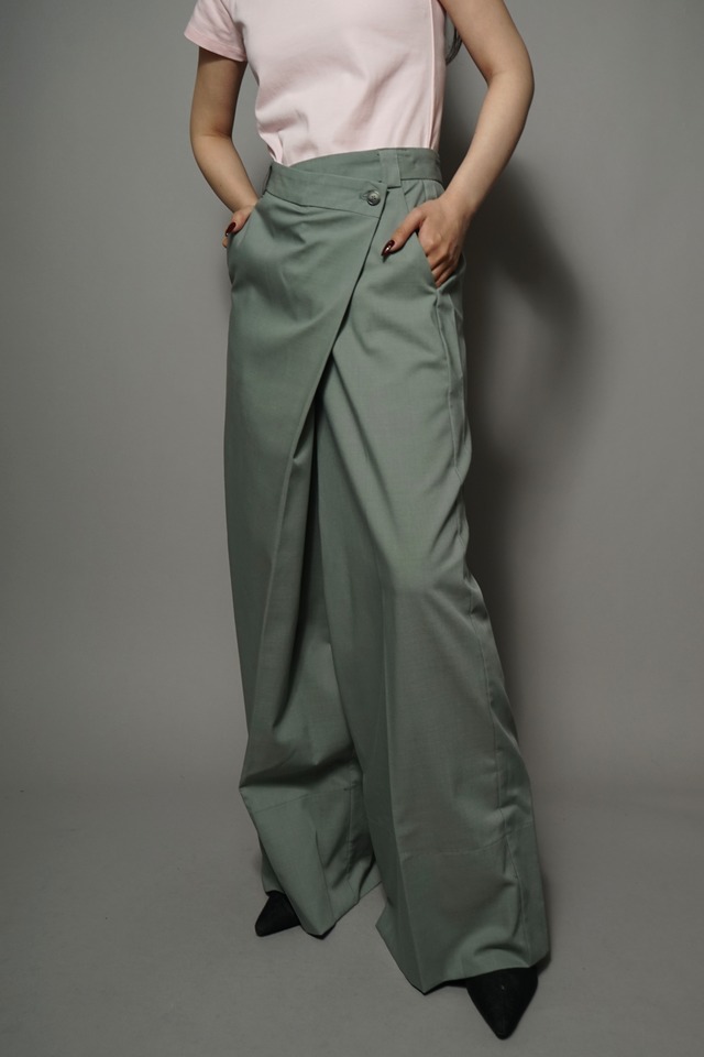 WRAP PANTS (GREEN) 2402-97-85