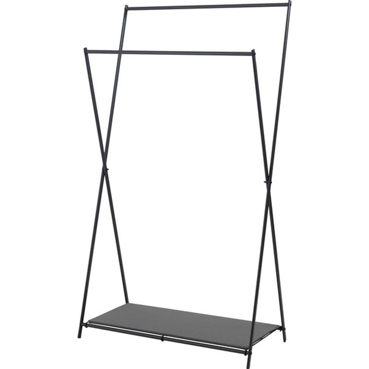 フォールディングハンガー MIP-69DGY MIP-69WH ハンガー 折りたたみ 収納 スチール コットン 衣類収納 ラック 小物収納 コンパクト 軽量 大容量 ダークグレー 灰色 ホワイト 白