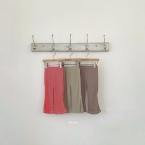 送料無料【予約】color line bootcut pt/ fondue