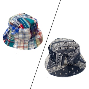 COTEMER Reversible Bucket Hat flannel ×paisley【hat10】