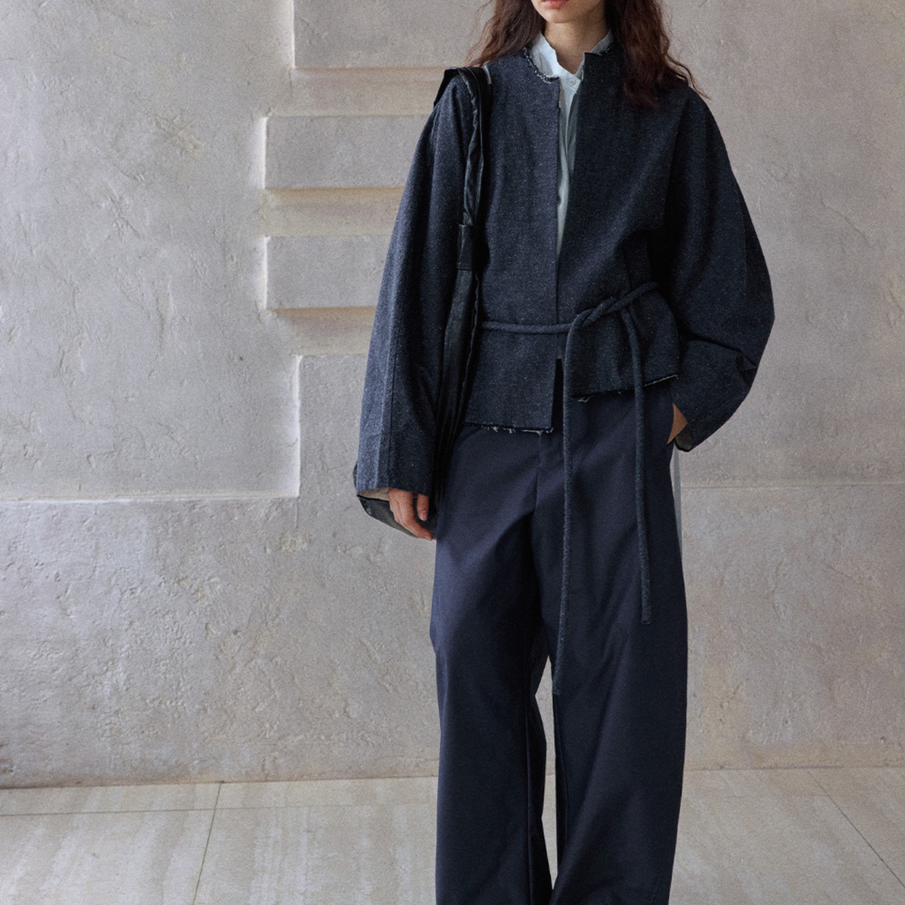 Fringe Detail Denim Jacket T3620