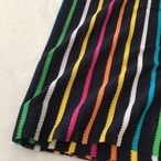 綿ポリ混特殊ドットボーダーニット生地-1m-curl tricot　KX/6800