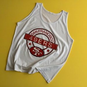 -USED- SAN FRANCISCO 49ERS TANK TOP -WHITE- [L相当]