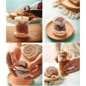 クマ シリコンモールド アイスキューブ くま 氷 キャンドル カフェ 雑貨