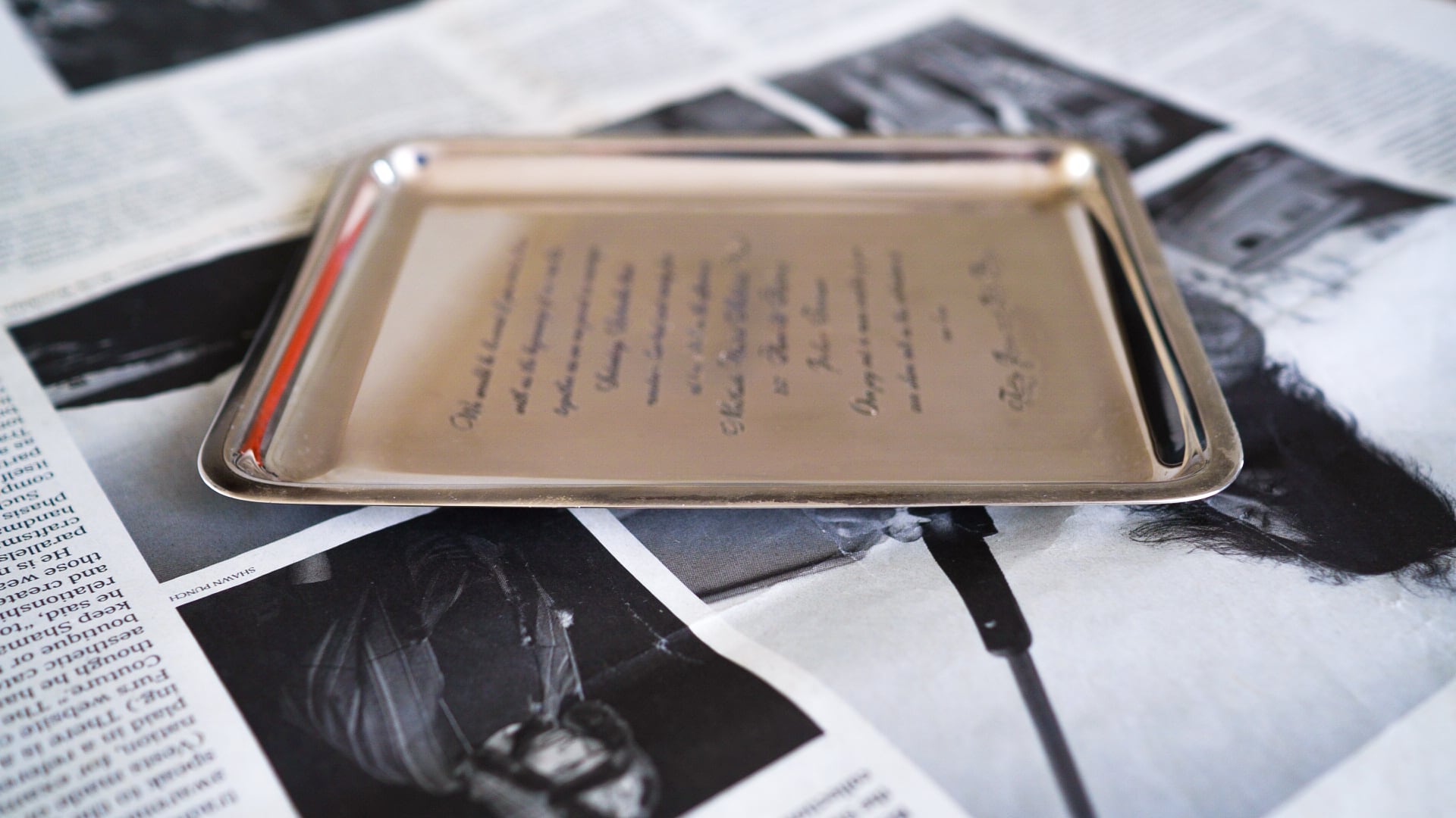 1994】TIFFANY&Co. ティファニー シルバー レクタングル トレイ《小物