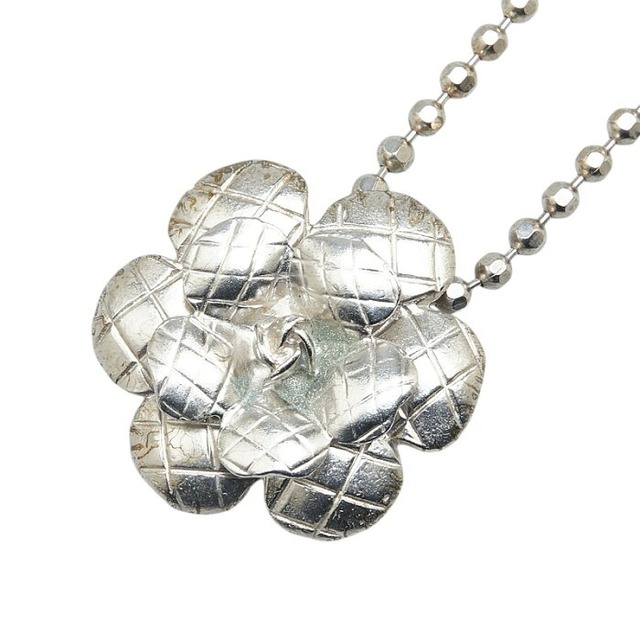 シャネル カメリア ネックレス シルバー メタル レディース CHANEL 【中古】