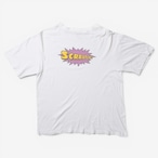 90s Hanes USA製 "SCRRATCH!!" プリントTシャツ ホワイト