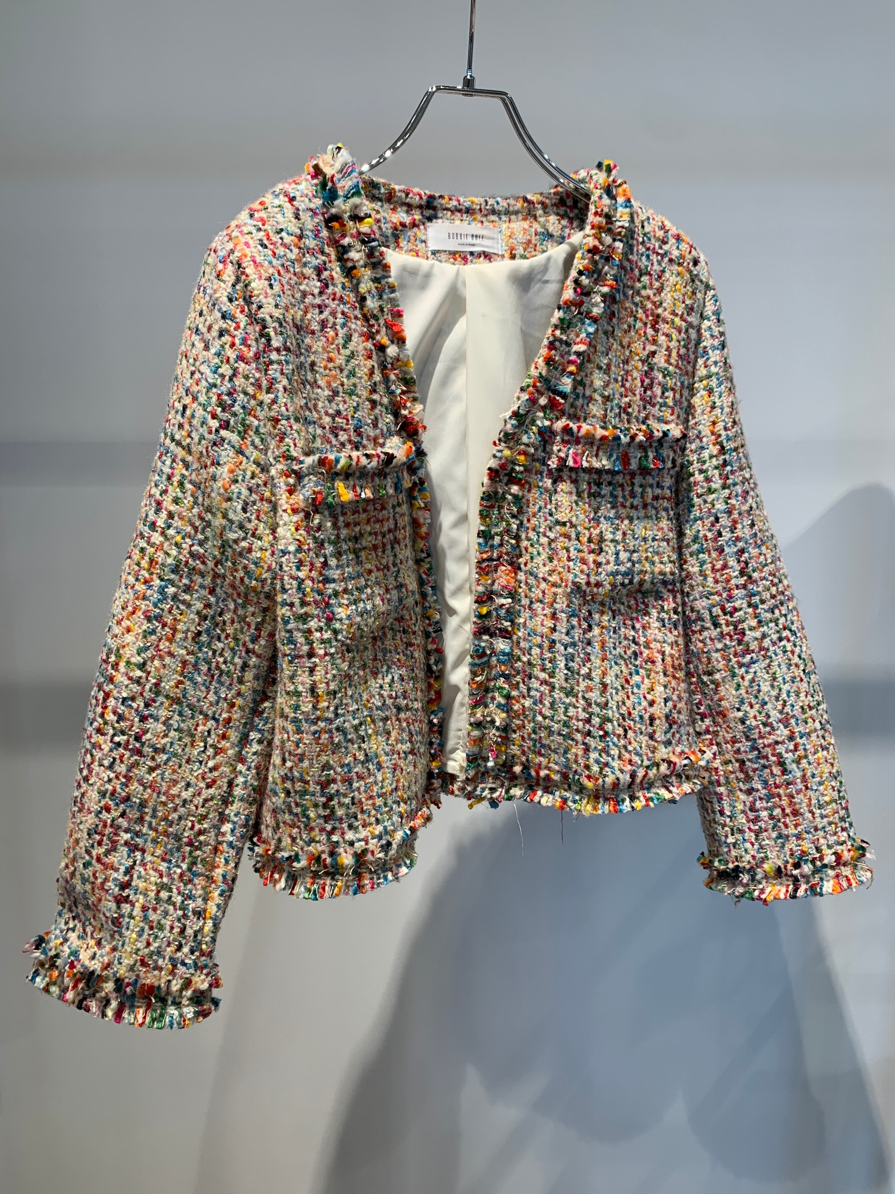 color tweed jacket