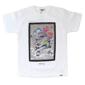 ROPH X MAGICNUMBER freeform jazz T-shirts WHITE