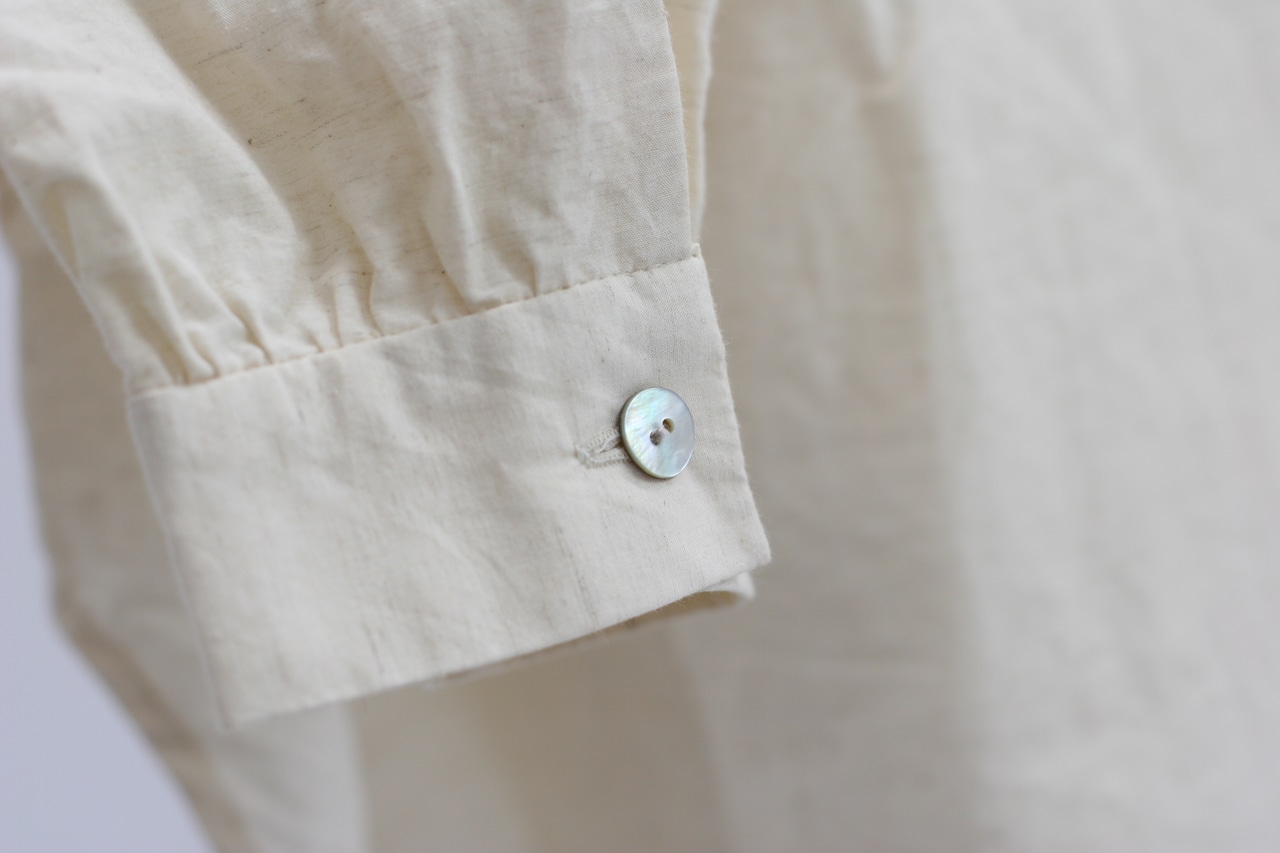 【GUPTIHA】Cotton Linen Typewriter Shirts / Ecru(63145-096)