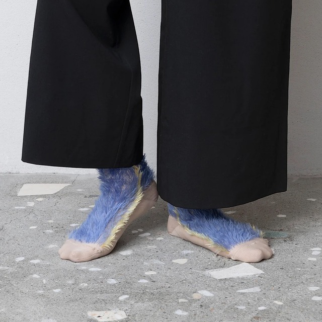 TRICOTÉ / sideline fake fur socks TR43SO013