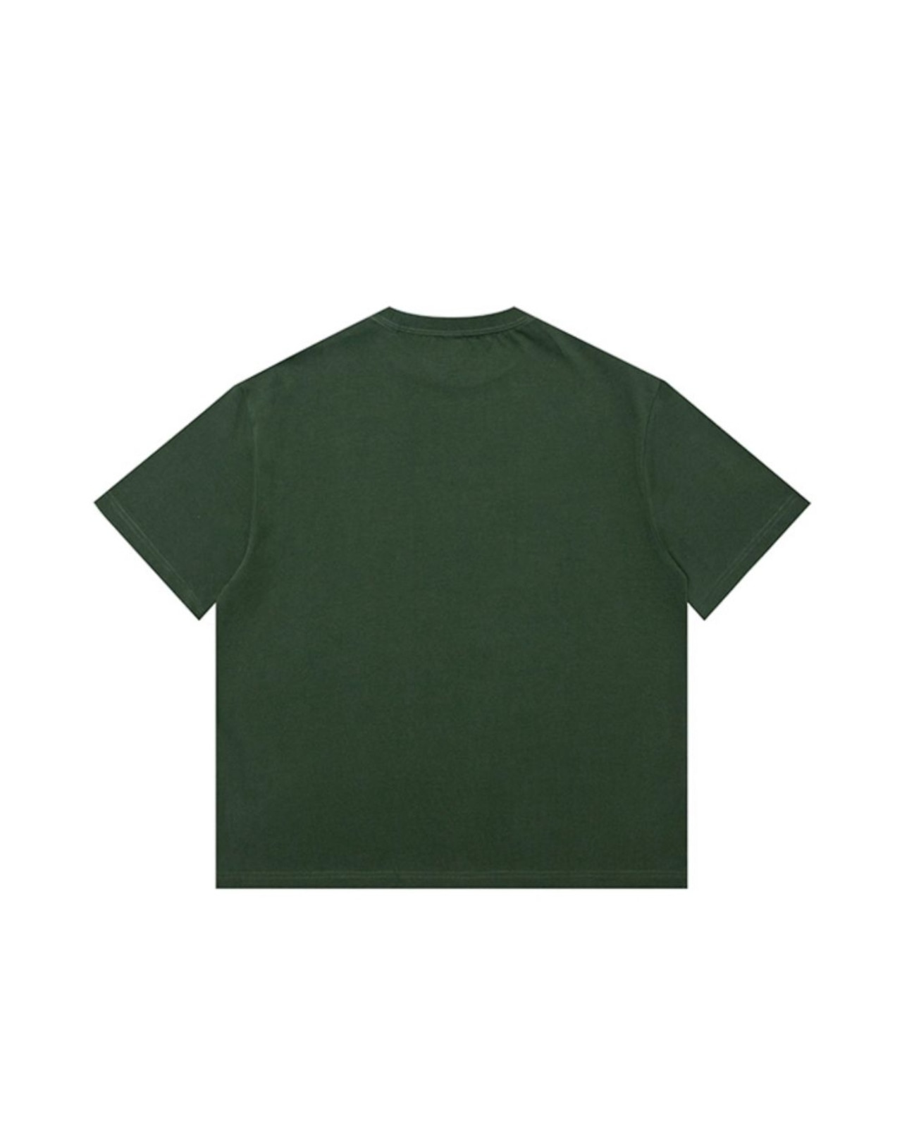 プリントロゴボックスシルエットクルーネック半袖Tシャツ S0045