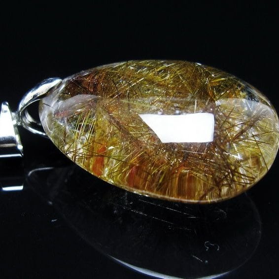 プラチナルチルクォーツ ペンダント 一点物 メール便可 [M便 1/20] 112-13253