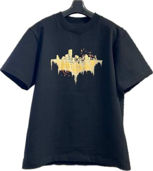 バットマン/ダークナイト ライジング金彩Tシャツ/Dark Night Trilogy×NOB MIYAKE T-shirt（The Dark Knight Rises）