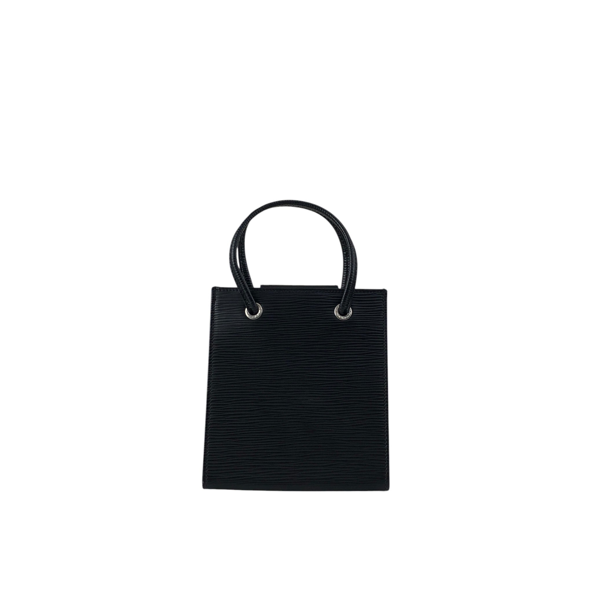 FENDI フェンディ ハンドバッグ ブラック ロゴ型押し レザー ミニ