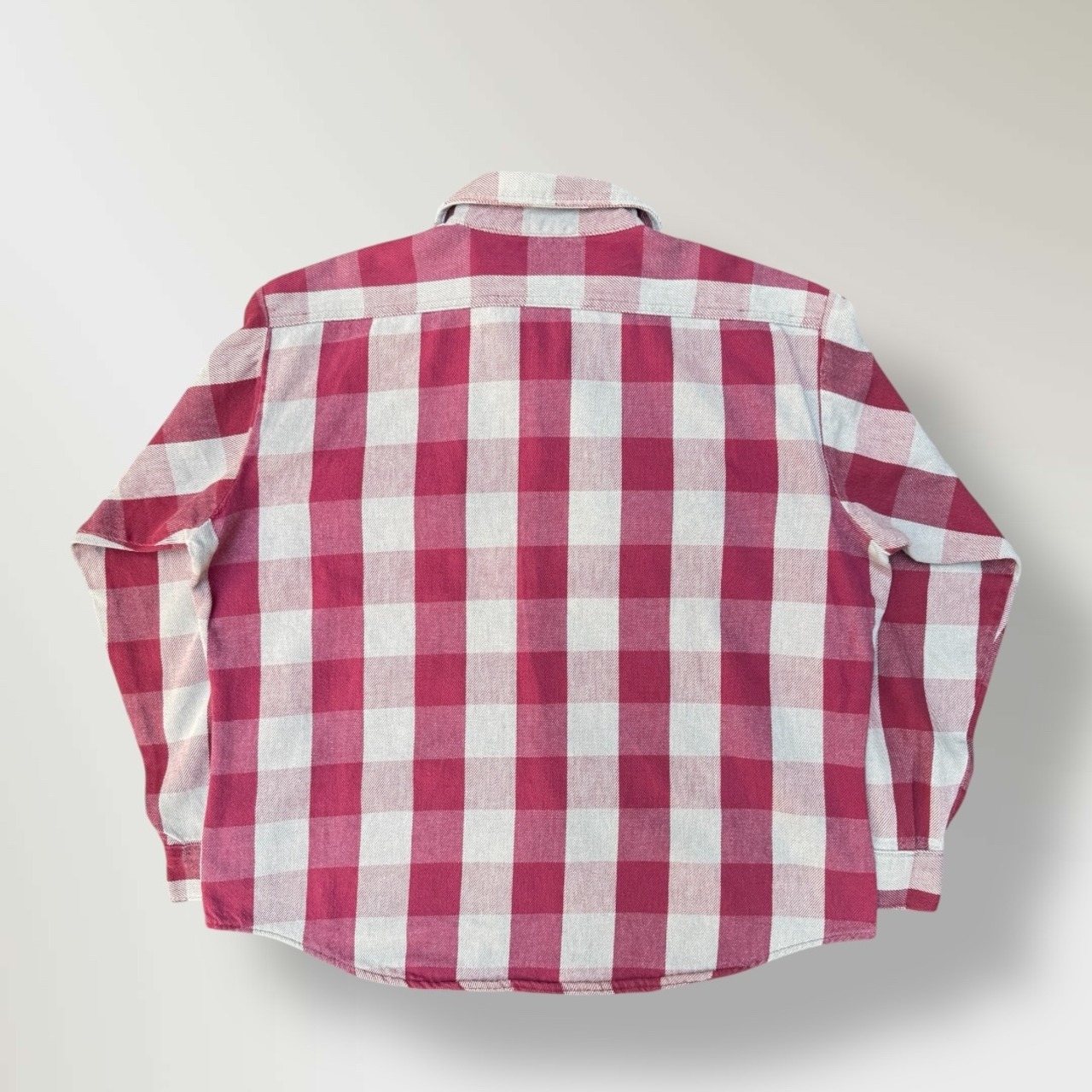 70~80's FIVE BROTHER FLANNEL BLOCK CHECK SHIRT