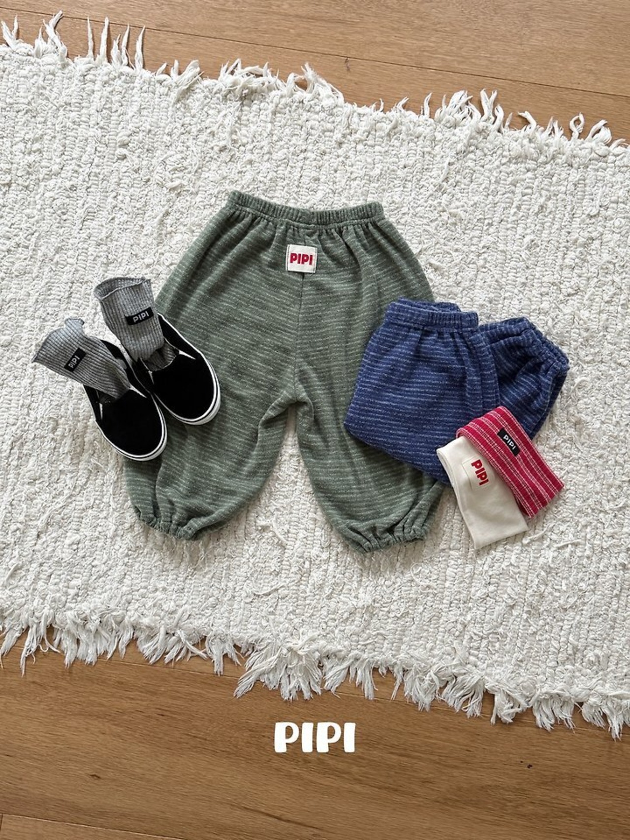韓国子供服 / 26Autumn / 〖取寄〗pipi / ソフトパンツ / ベビー服 / キッズ服 *XS~M*