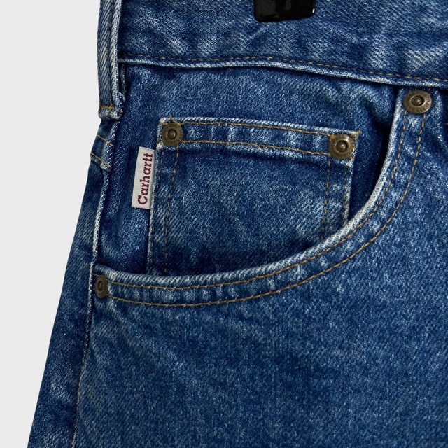 Carhartt B17 リラックスフィットデニムパンツ ブルーデニム W35