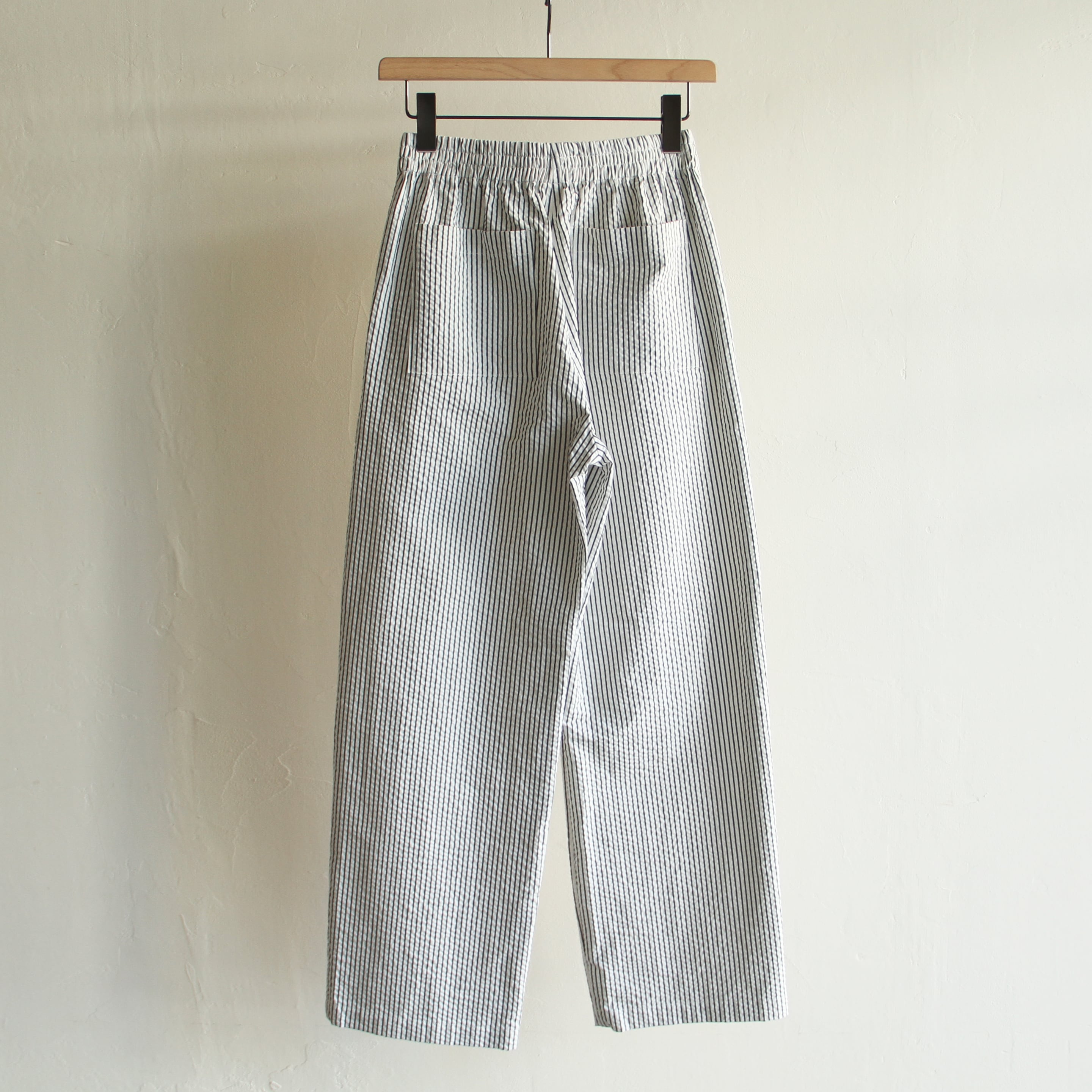 UNION LAUNCH【 womens 】Sucker stripe gathered pants | Terminal 
