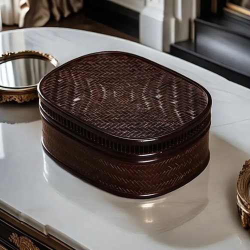 蓋付き 収納ケース 小物収納箱 小物収納ボックス 木製 ヴィンテージ 化粧品収納 ジュエリー収納 北欧