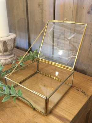 ガラス小物ケース11cm×11cm