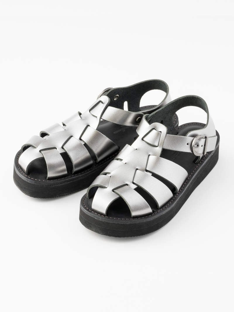 【SALE】organic handloom(オーガニックハンドルーム) サンダル GURKHA PLATFORM Silver OH023902