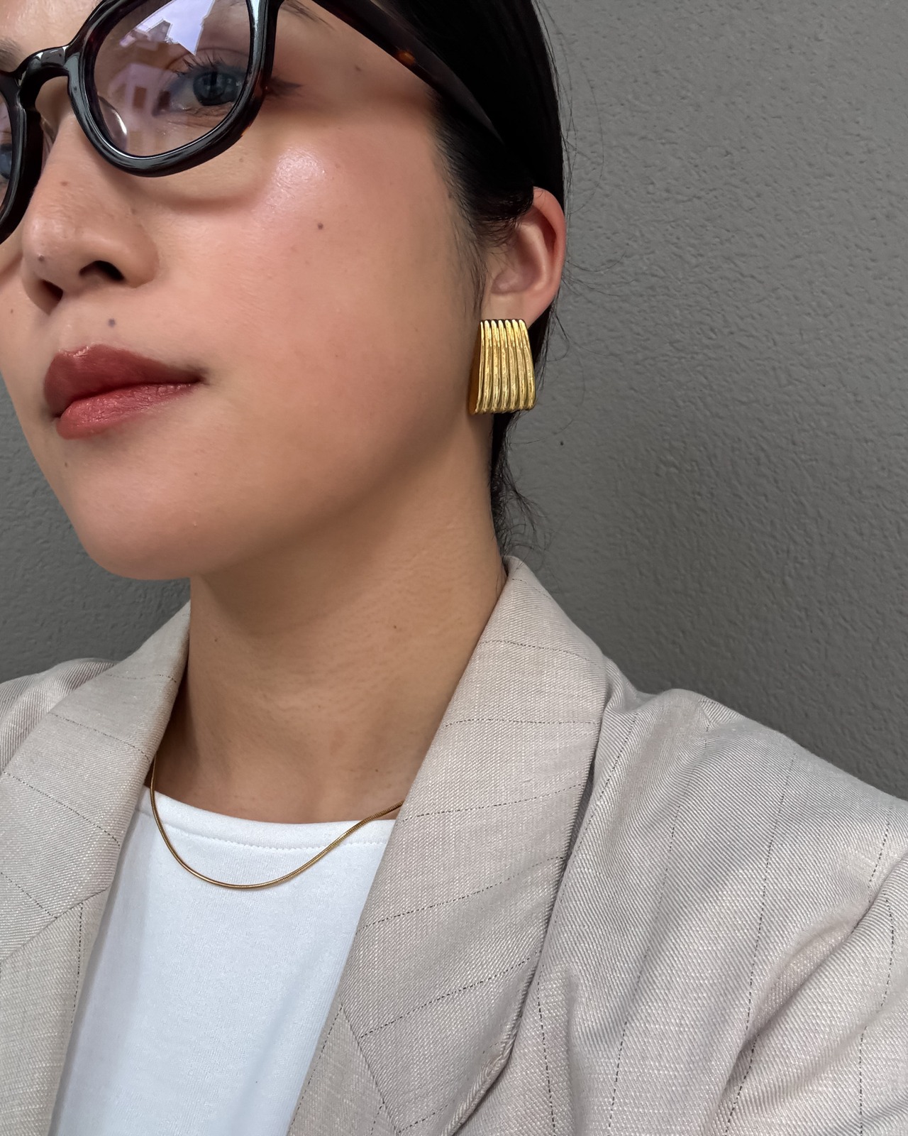 stripe square pierce