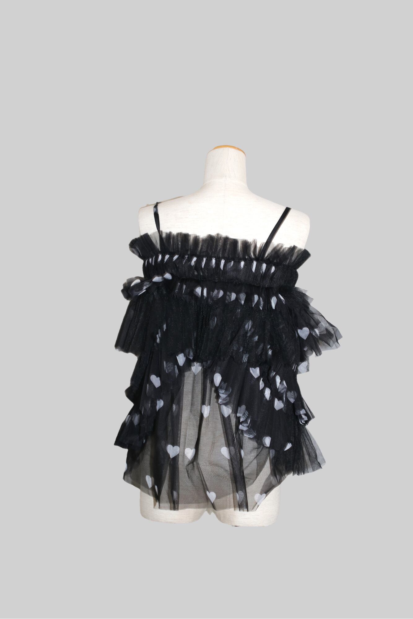 24AW】VIVIANO Tulle Cami Top (HEART) VS-AW24-TU04 | IAAAM ONLINE STORE 24AW】VIVIANO Tulle Cami Top (HEART) VS-AW24-TU04 | IAAAM ONLINE STORE