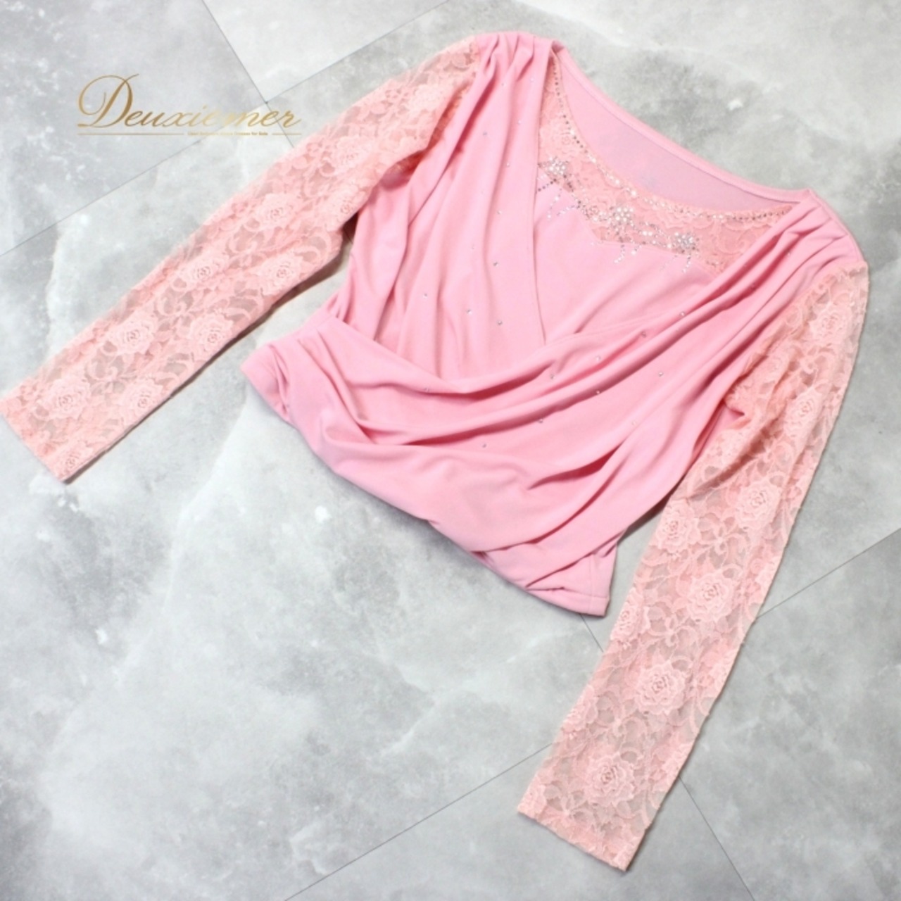 社交ダンス 衣装 スタンダード トップス レッスンウェア レディース ラインストーン ピンク系 花柄 レース 長袖 練習着 フェミニン かわいい 春色 パーティー フォーマル 薄手 伸縮性 おしゃれ トレーニング 体型カバー 華やか 上品 スイングダンス 発表会 お手入れ簡単 スタイルアップ