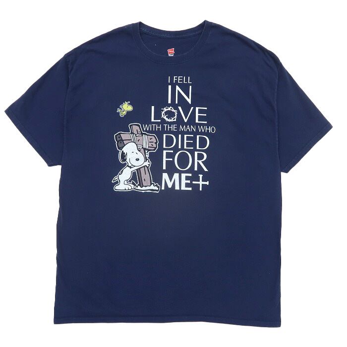 古着 ヘインズ HANES プリントTシャツ スヌーピー キャラクター 