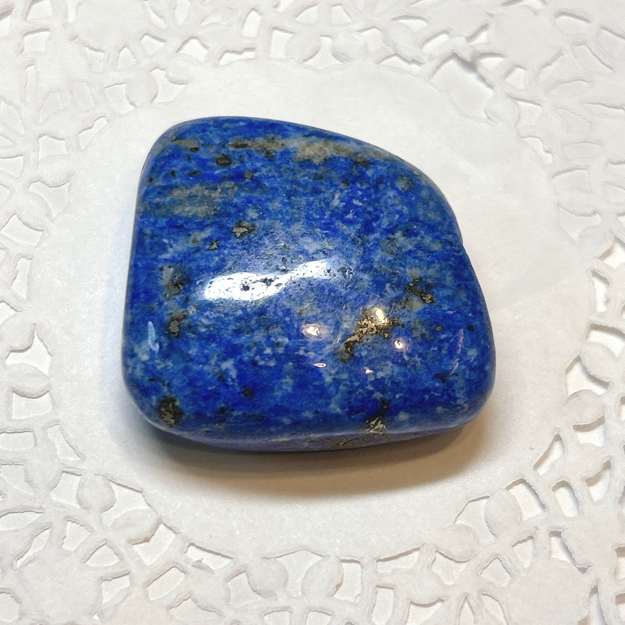 18054】 ラピスラズリ ペブル タンブル 磨き石 握り石 天然石