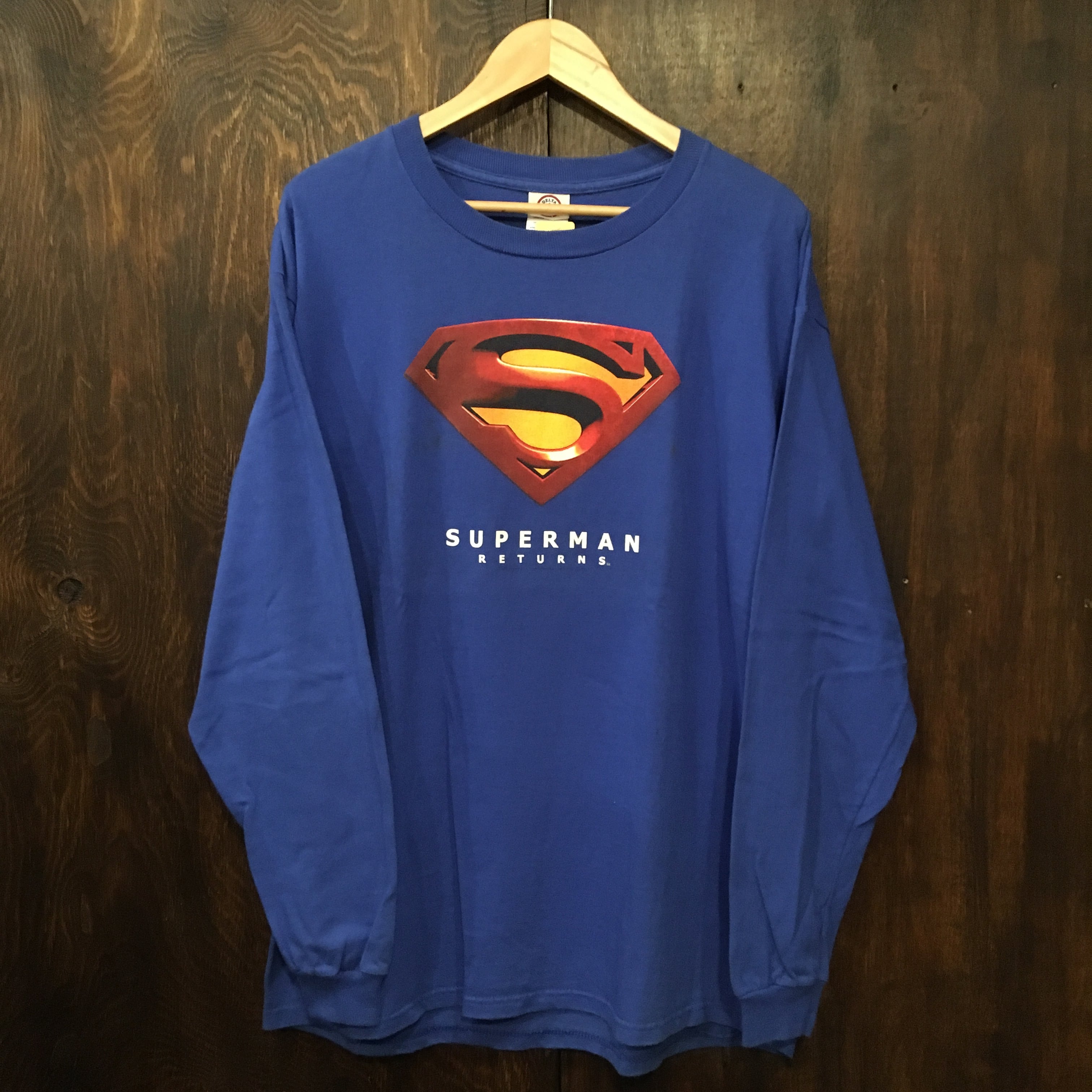 スーパーマン ロンT SUPERMAN 映画Tシャツ 長袖Tシャツ 2006年