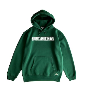 Mountain カレッジロゴ / 10.0oz 裏起毛スウェット / Pullover hoodie  / Ivy Green