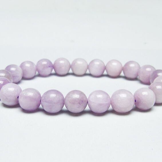 クンツァイト ブレスレット 9mm ミルキークンツァイト ブレス 一点物 メール便可 [M便 1/10] 111-46473