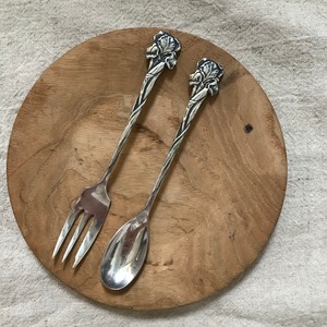 花模様のティースプーン&フォーク9