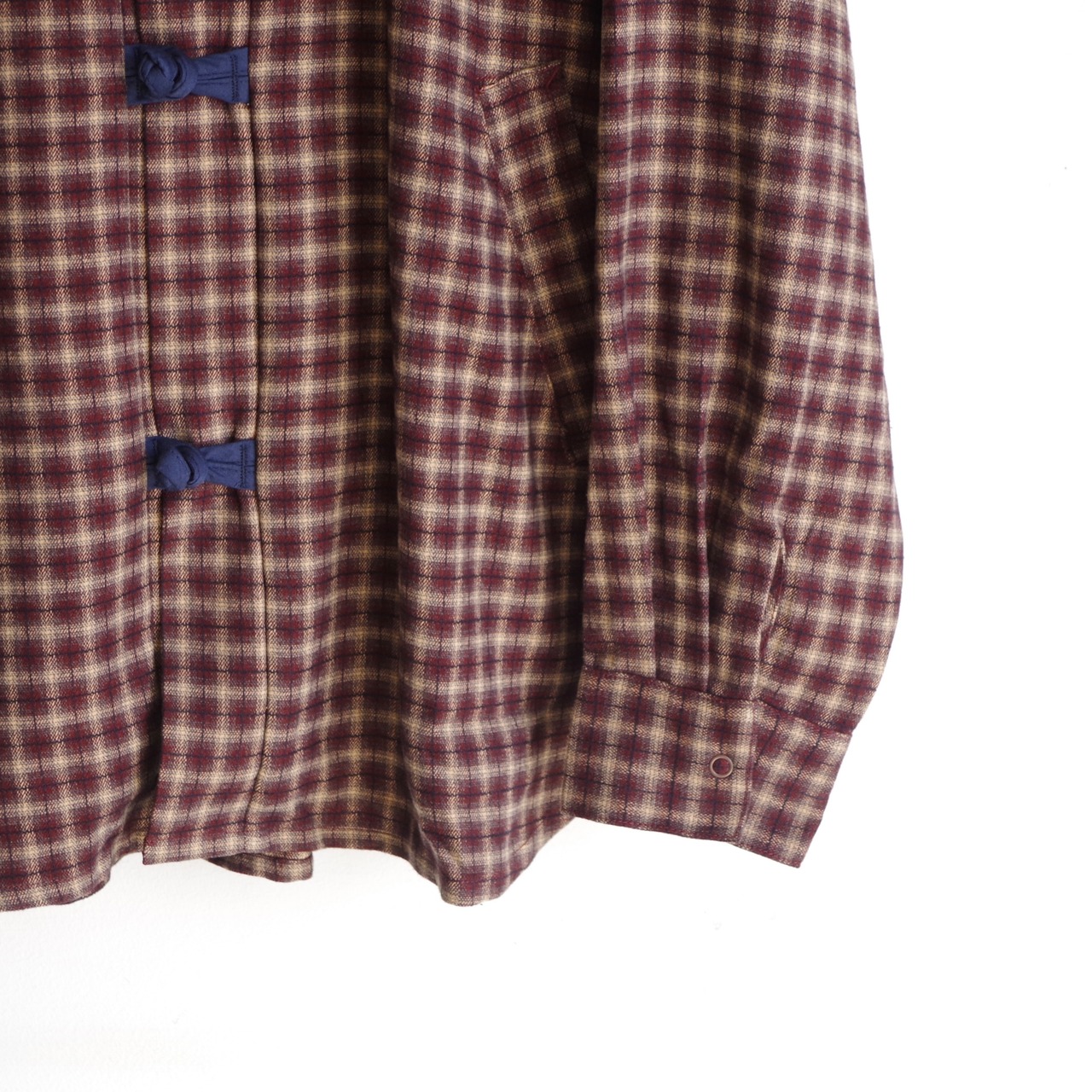 kelen   CHINA BUTTON CHECK SHIRT "BRETON"