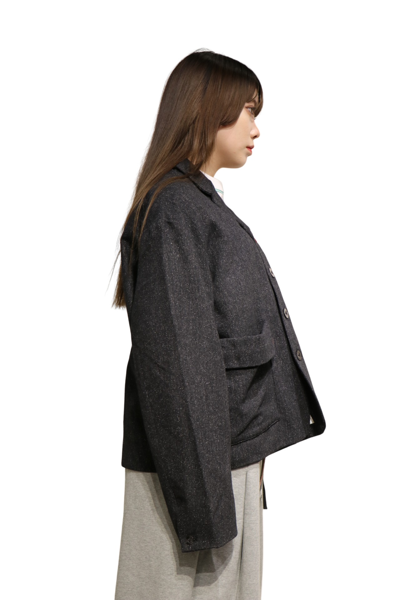 SHINYAKOZUKA SACK(BAG)COAT (BLACK) 2302SK25 | IAAAM ONLINE STORE SHINYAKOZUKA SACK(BAG)COAT (BLACK) 2302SK25 | IAAAM ONLINE STORE