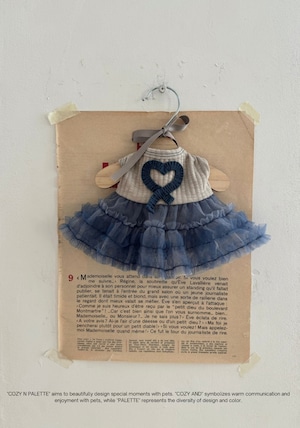 S/在庫確保済【COZY N】Love sleeveless tutu (SandBlue)