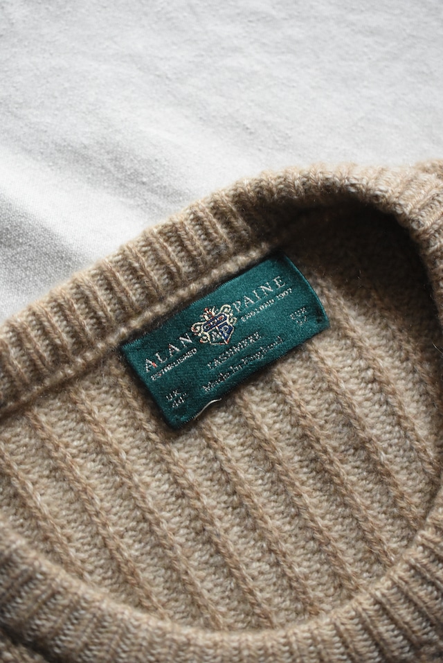 OK/90's "ALAN PAINE" heavey cashmere crew neck knit