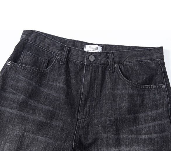 ☆SEVENTEEN エスクプス 着用！！【WAAR】M253 Wide Denim Pants_Black