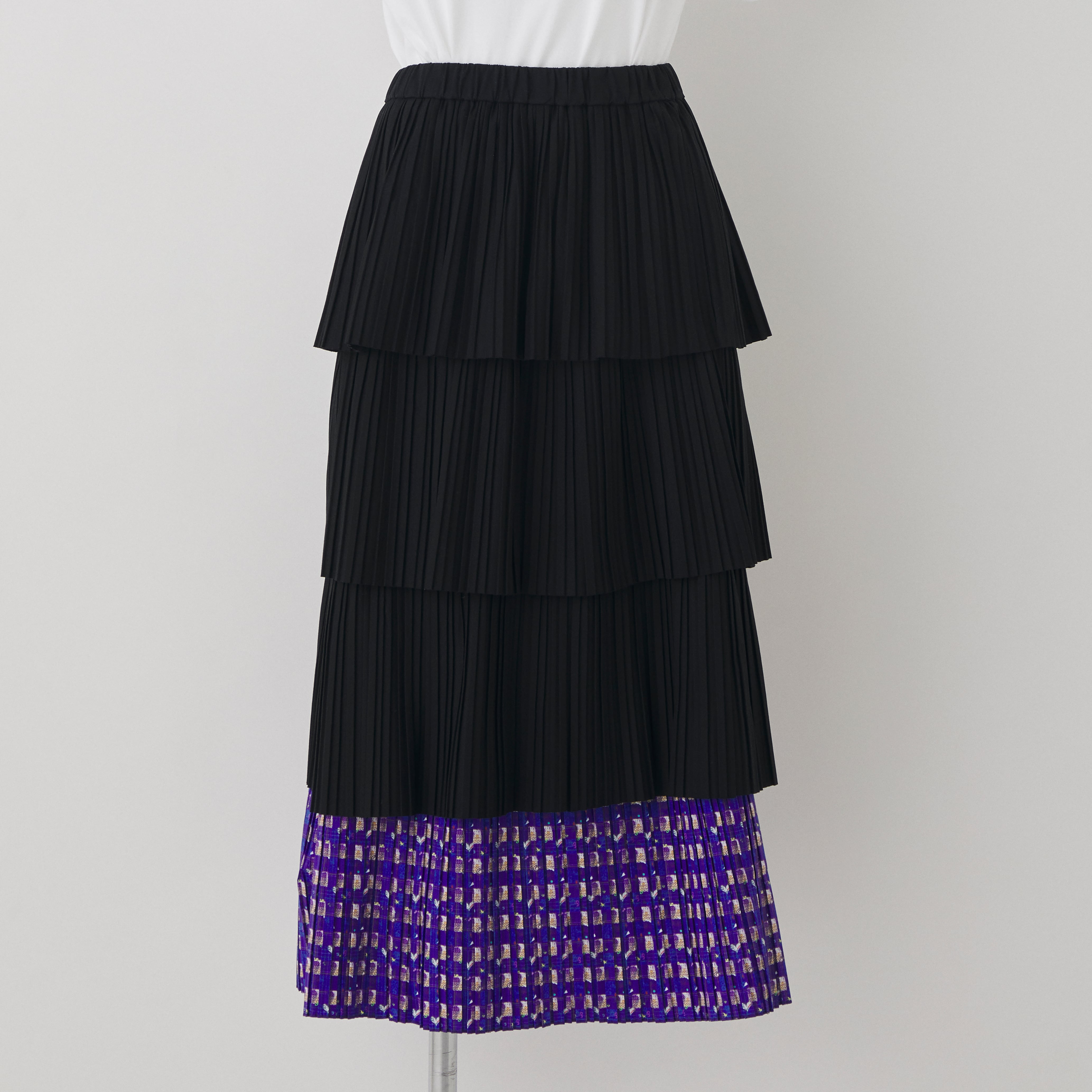 J_O×FUMIE=TANAKAプリーツスカート【Reopen×ブラック】