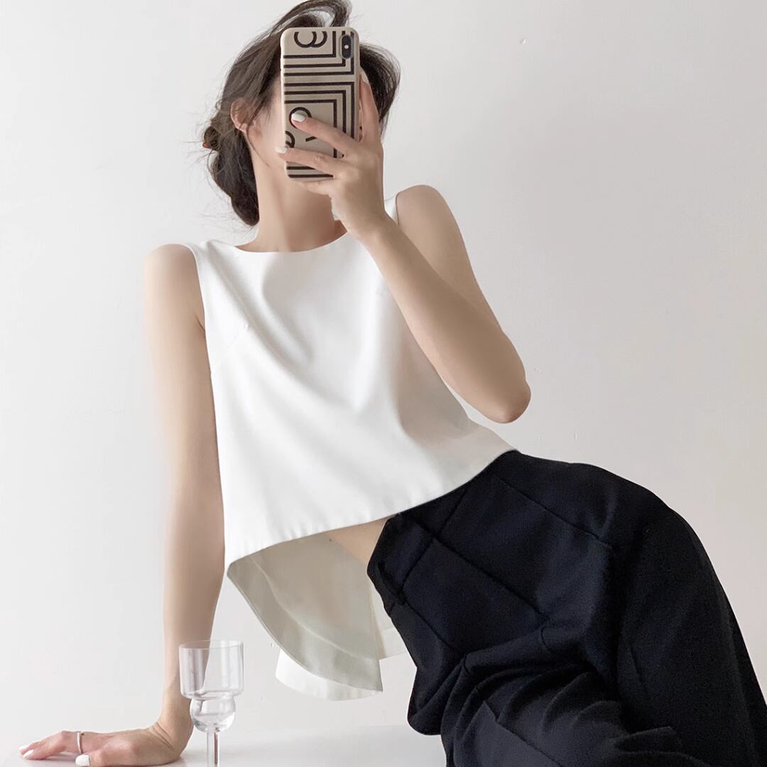 バックオープン アシンメトリー ブラウス 3412420