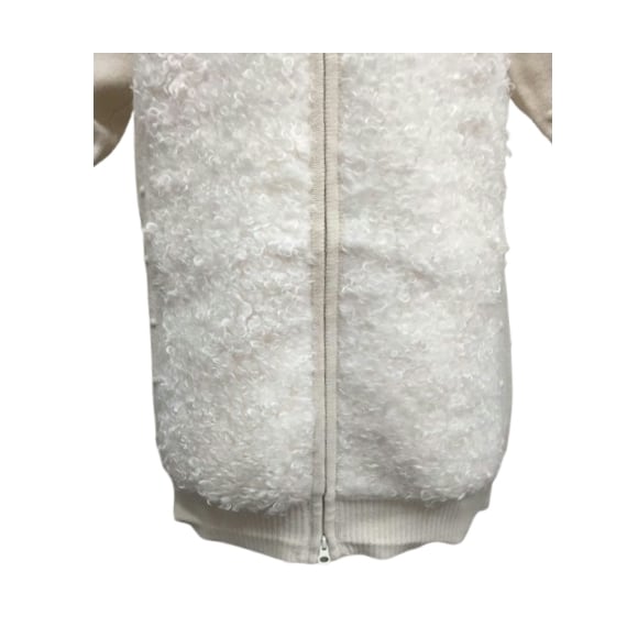 お値下げ❣️新品❣️スーパービューティー　ボアジャケット¥33000 スーパービューティー ジャケット 胸元スパンコール 刺しゅう