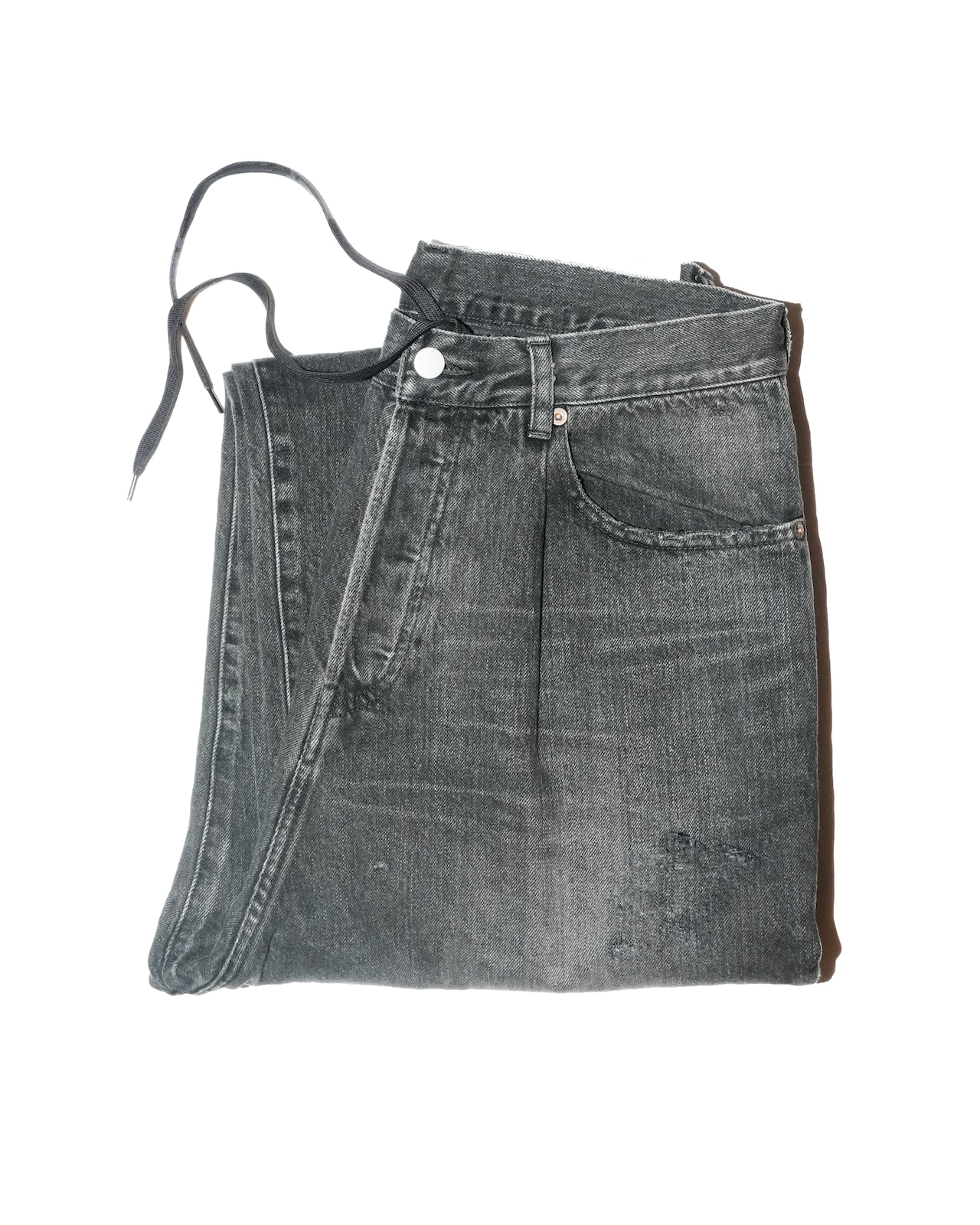 ssstein "BAGGY DENIM JEANS 〔BLACK〕"