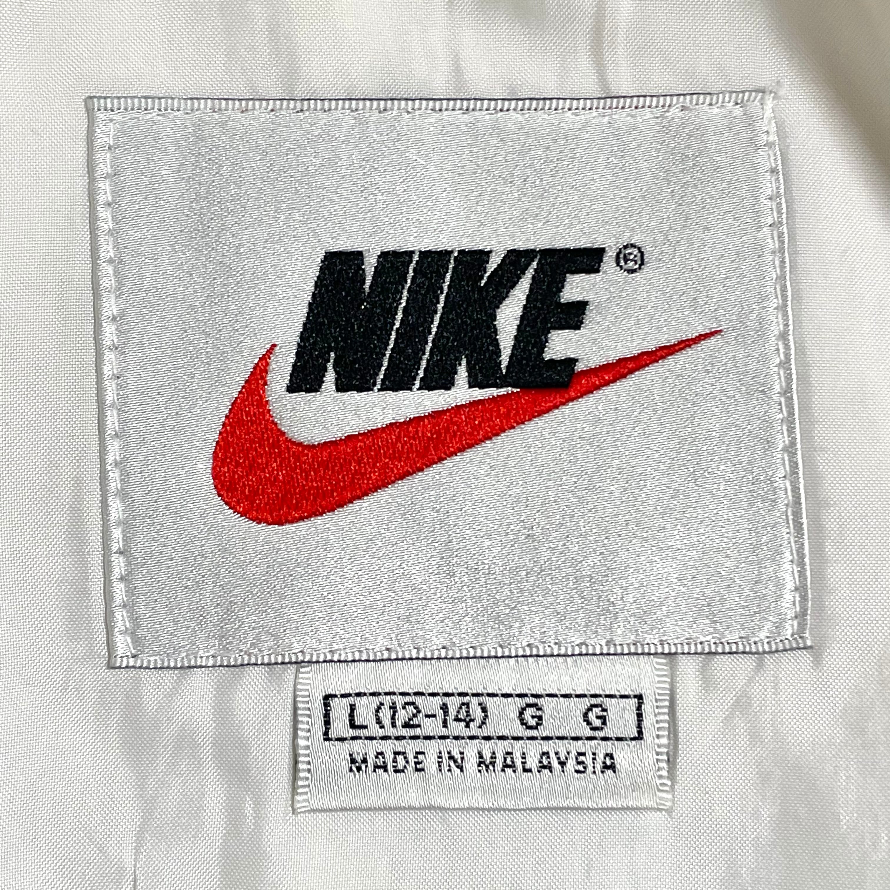 90s NIKE ナイキ ハーフパンツ ビッグ刺繍ロゴ スウォッシュ