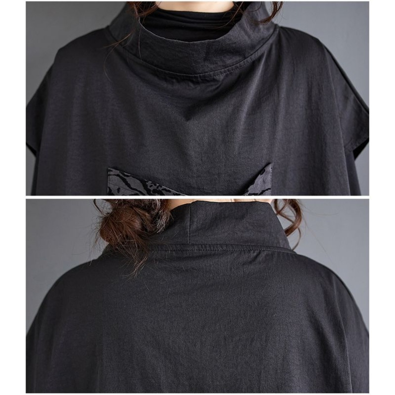 ハイネック 切替アート セットアップ  60033