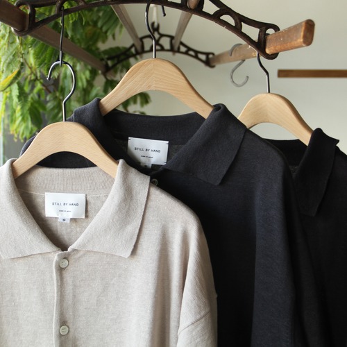 STILL BY HAND  Linen cotton knit cardigan