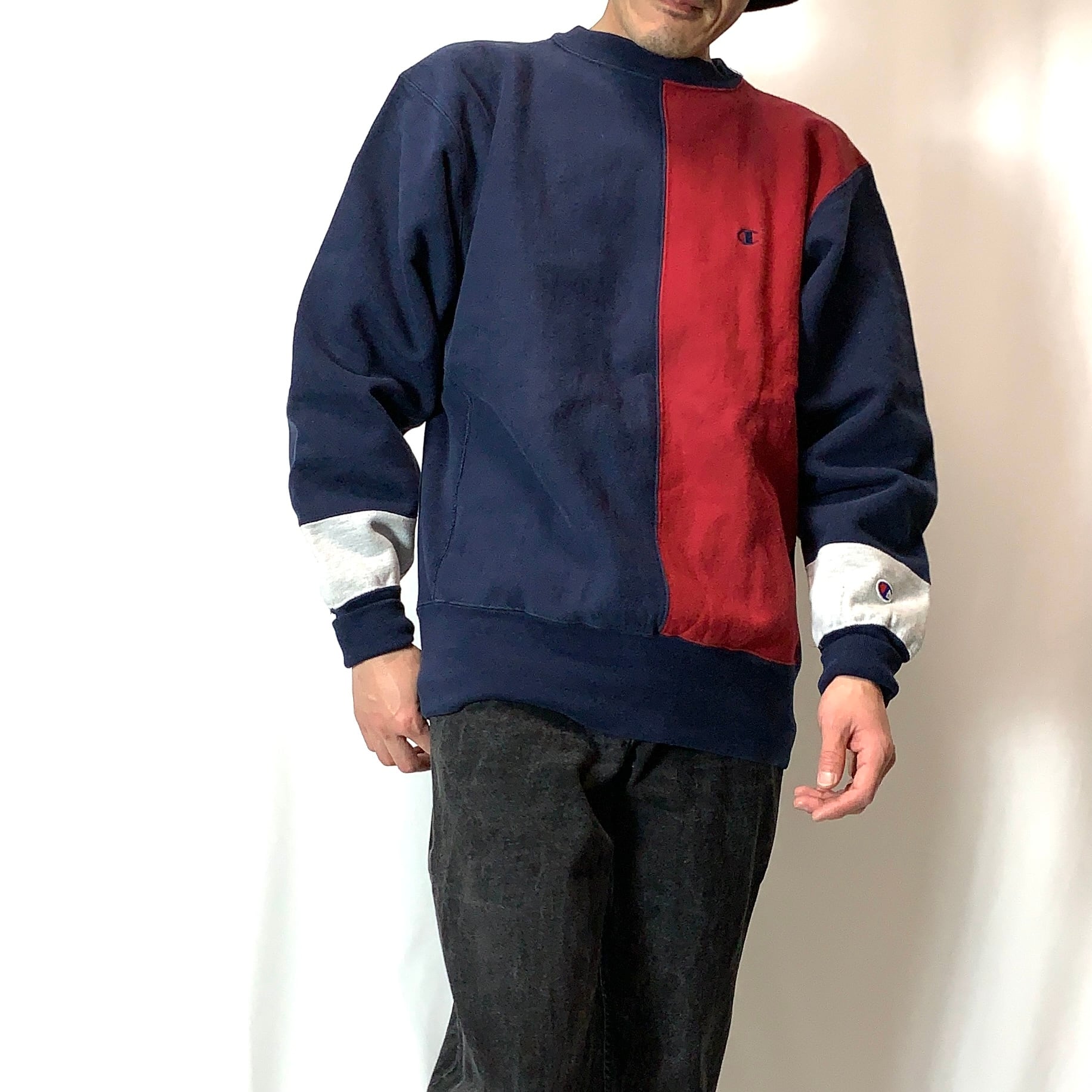 vintage old 90s CHAMPION REVERSE WEAVE MADE IN USA クレイジー
