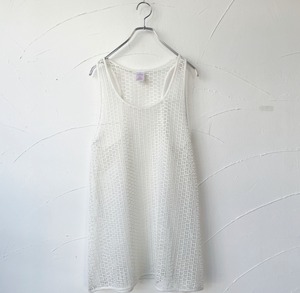 Mesh tank top / 古着 メッシュ タンクトップ ノースリーブ