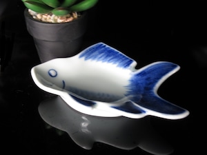 古染付金魚型小皿　oji0502